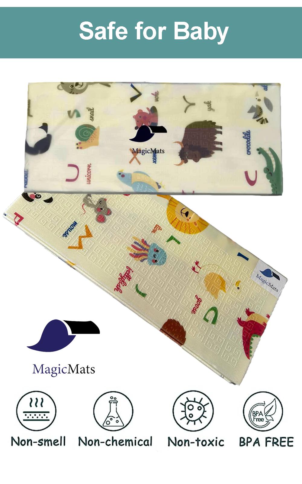 MagicMats Premium Baby Play Mat - Safe, Soft, and Stimulating , Perfect Playtime Fun, Soft and Safe Infant Playmat for Tummy Time and Developmental Fun.