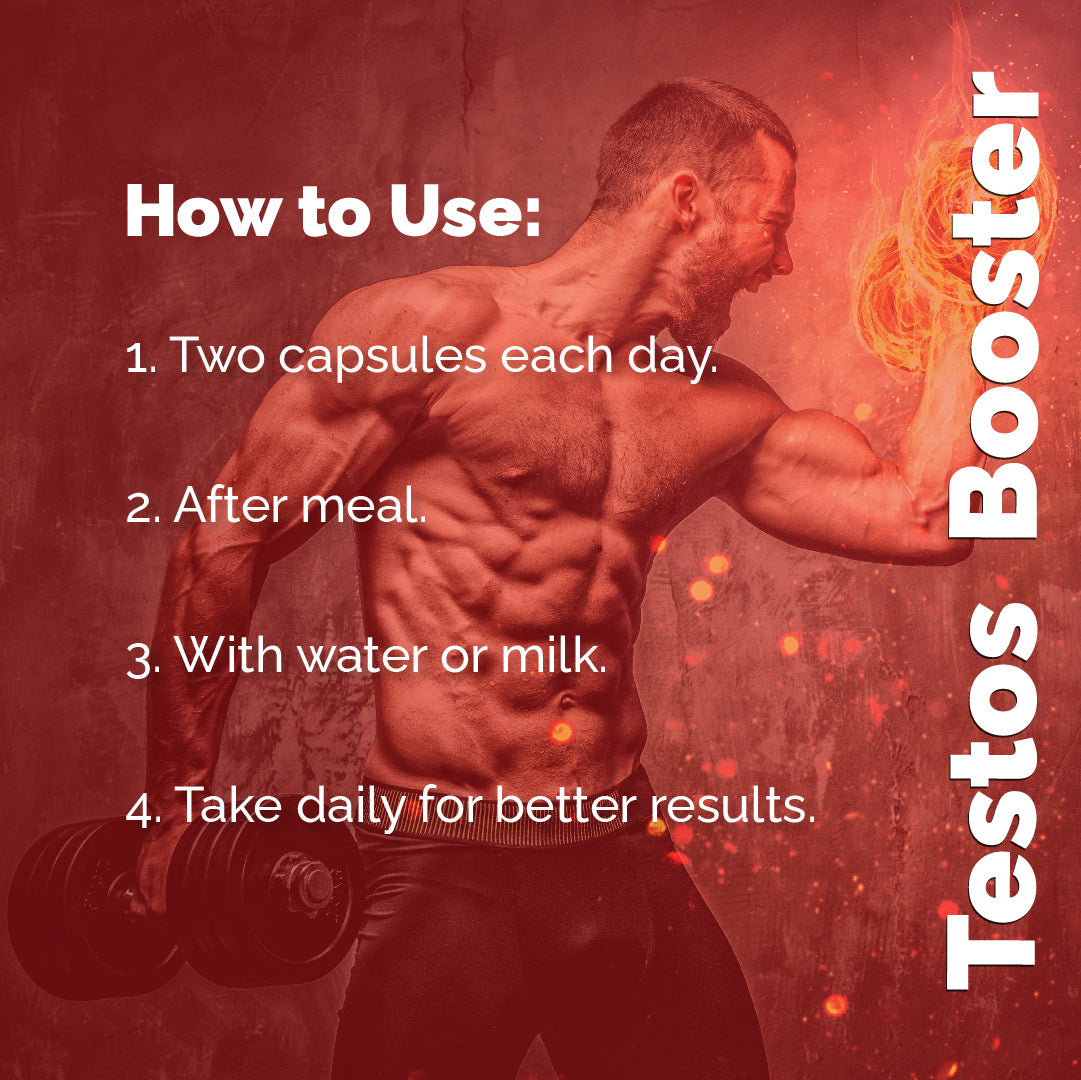 Tawaseel Men's Testosterone Booster - Natural Supplement for Muscle Strength and Performance - 60 Capsules