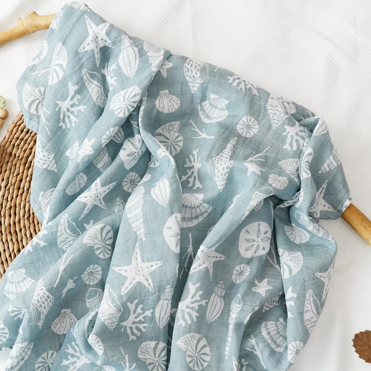 100% _Cotton_120*110cm_2_Layers_Newborn_Baby_Bath_Towel_Wrap_Muslin_Swaddle_Blankets