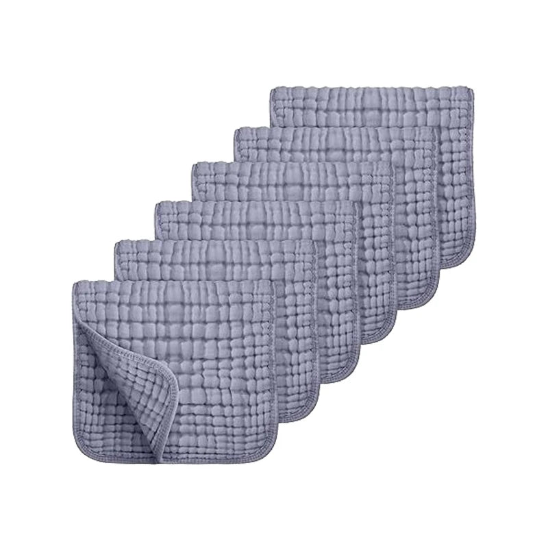 100%_Cotton_Muslin_Burp_Cloths_Baby_Bath_Drool_Towel_Washcloths_20''x10''_Baby_Extra_Soft_Absorbent_Gauze_Kindergarten_Washcloth