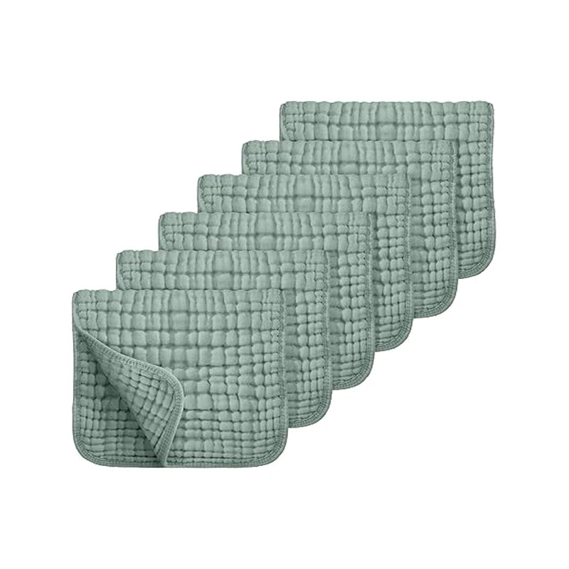 100%_Cotton_Muslin_Burp_Cloths_Baby_Bath_Drool_Towel_Washcloths_20''x10''_Baby_Extra_Soft_Absorbent_Gauze_Kindergarten_Washcloth