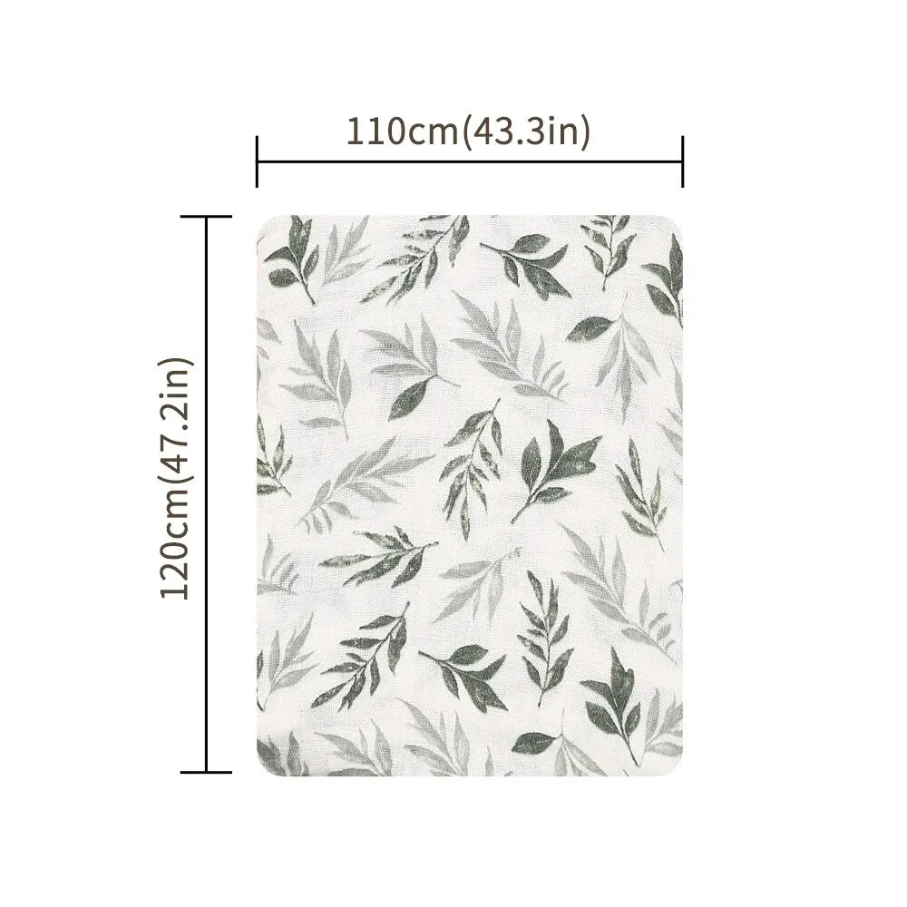 100% _Cotton_120*110cm_2_Layers_Newborn_Baby_Bath_Towel_Wrap_Muslin_Swaddle_Blankets