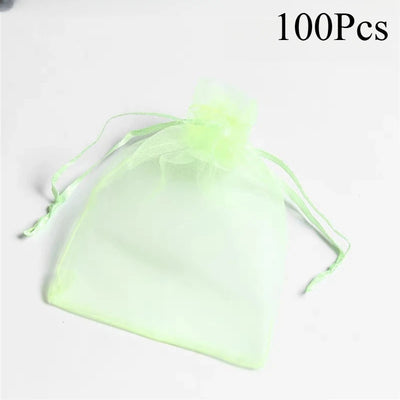 100pcs Fruit Grow Bags Netting Mesh For Grapes Strawberry Vegetable Plant Protection Gift Organza Bags Anti-Bird Garden Tools
