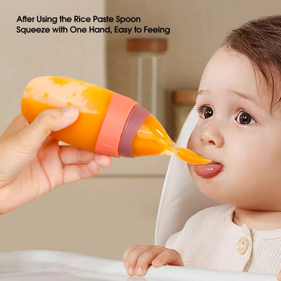 100ml_Liquid_Silicone_Baby_Feeder_Rice_Paste_Fruit_Puree_Toddler_Squeeze_Feeding_Bottle_with_Dispensing_Spoon