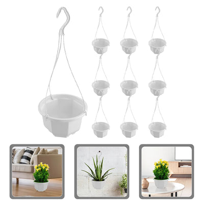 10_Sets_Wall_Hanging_Chlorophytum_Pot_Flower_Pots_Ceramic_Outdoor_Plastic_Succulent_Planters