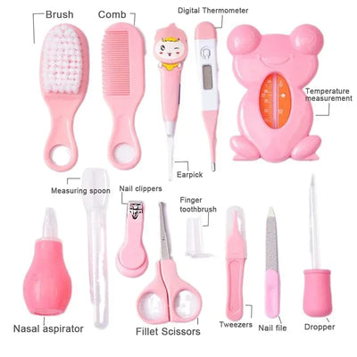 13Pcs_Baby_Care_Kit_Baby_Hygiene_Kit_Grooming_Brush_Scissors_Clipper_Portable_Set_Newborn_Care_Professional_Nursing_Tools