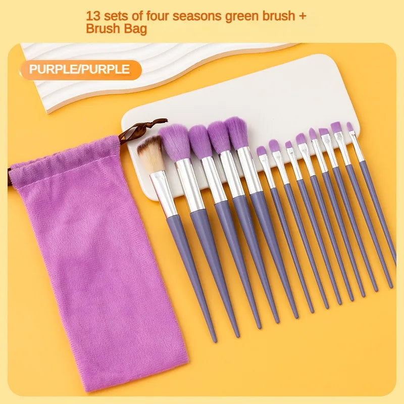 13purpleflower_holly_leaf_makeup_brush_suit_soft_hair_face_powder_highlight_blush_brush_eye_shadow_brush_full_set_ofbeauty_tool
