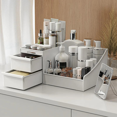 1_Piece_Makeup_Storage_Box_with_Drawer_for_Dressing_Table,_Vanity_Top,_Bathroom_Counter,_Elegant_Dressing_Table_Stand_to_Store_B