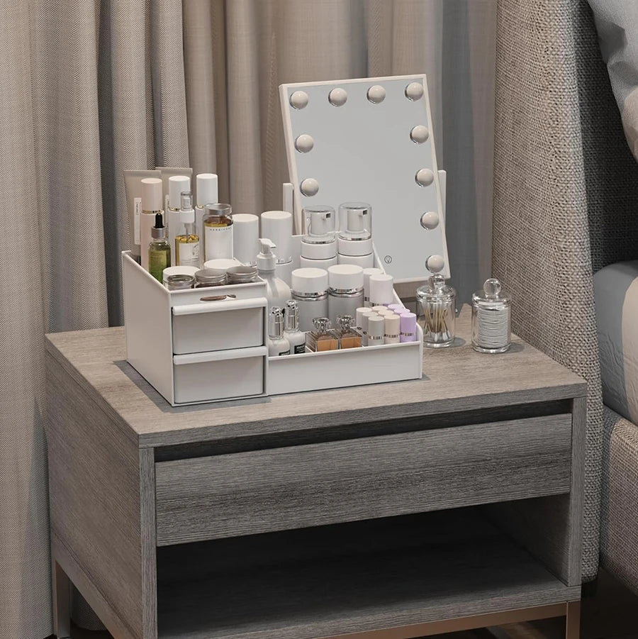 1_Piece_Makeup_Storage_Box_with_Drawer_for_Dressing_Table,_Vanity_Top,_Bathroom_Counter,_Elegant_Dressing_Table_Stand_to_Store_B