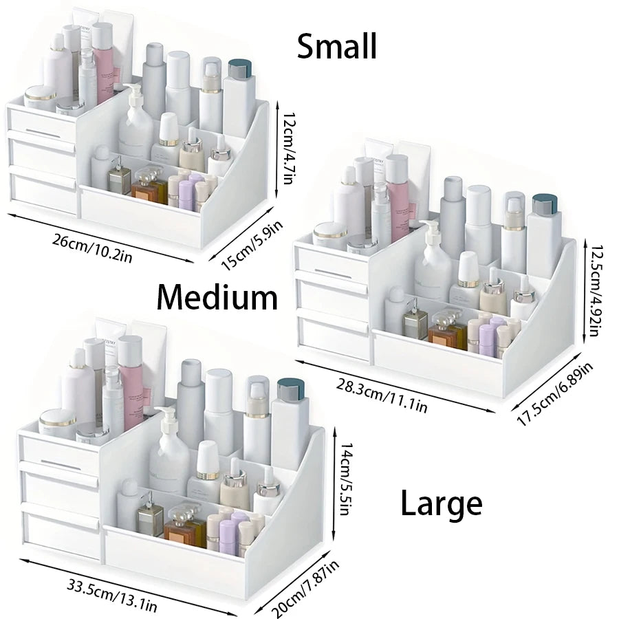 1_Piece_Makeup_Storage_Box_with_Drawer_for_Dressing_Table,_Vanity_Top,_Bathroom_Counter,_Elegant_Dressing_Table_Stand_to_Store_B
