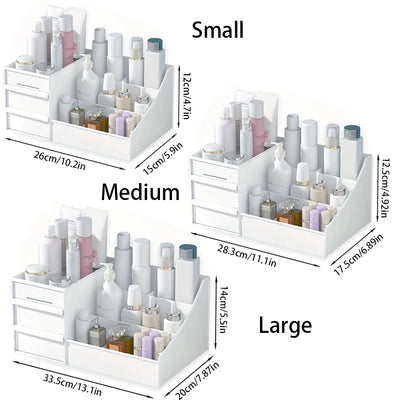 1_Piece_Makeup_Storage_Box_with_Drawer_for_Dressing_Table,_Vanity_Top,_Bathroom_Counter,_Elegant_Dressing_Table_Stand_to_Store_B