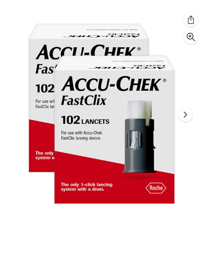 Accu-Chek Fastclix Lancets, 102 Count