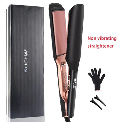 500F_Hair_Straightener_High_Temperature_Flat_Irons_Wide_Plate_Plasma_Ions for_Keratin_Treatment_Frizzy_Hair Recovers_Damaged