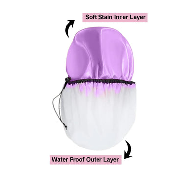 Hair_Guard_Reusable_Shower_Cap_Waterproof_and_Adjustable_Shower_Caps_for_Women_and_Men_Ideal_for_long_and_thick_hair_Easily_adjustable_3_pieces_in_1_pack_(COLORS_:_BLACK_PINK_PURPLE)