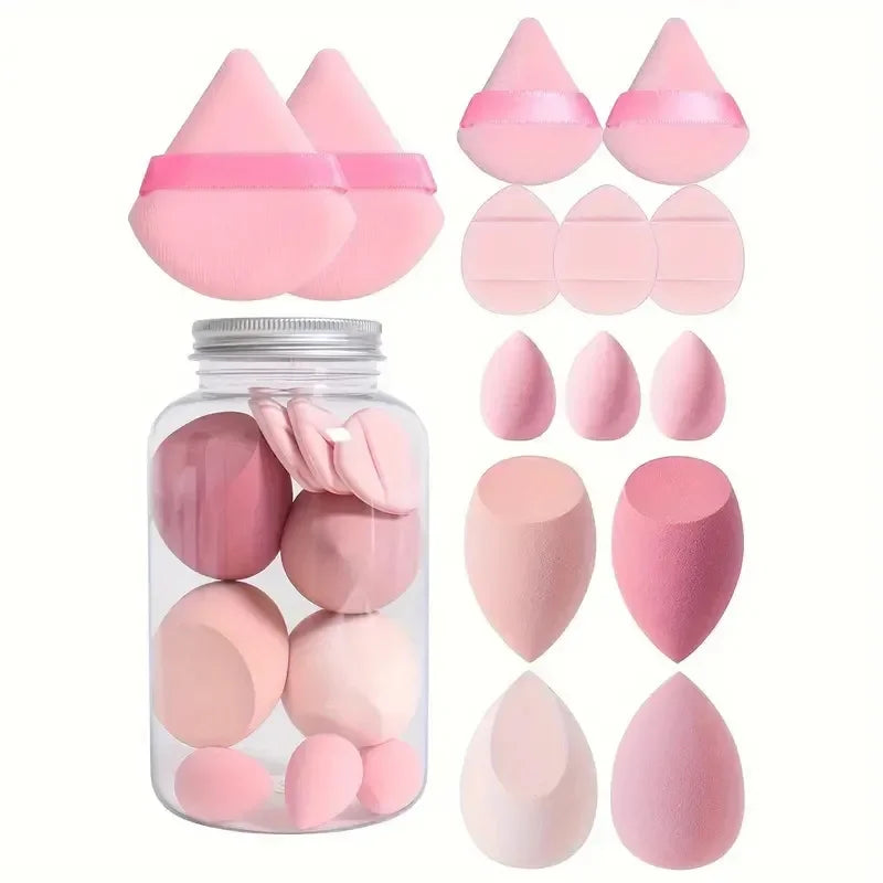 6/7/14pcs_Makeup_Sponge_Set_Blender_Makeup_Tools_Beauty_Cosmetics_Puff_Face_Foundation_Blending_for_Liquid_Cream_and_Powder_New

