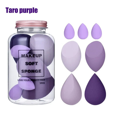 6/7/14pcs_Makeup_Sponge_Set_Blender_Makeup_Tools_Beauty_Cosmetics_Puff_Face_Foundation_Blending_for_Liquid_Cream_and_Powder_New
