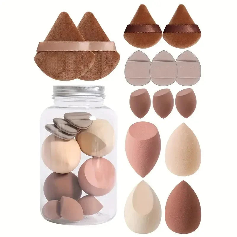 6/7/14pcs_Makeup_Sponge_Set_Blender_Makeup_Tools_Beauty_Cosmetics_Puff_Face_Foundation_Blending_for_Liquid_Cream_and_Powder_New
