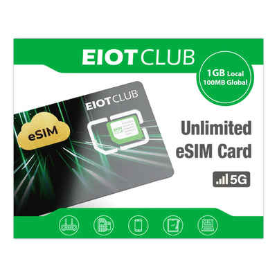 EIOTCLUB eSIM Card for Android & iOS – Unlimited eSIM Downloads, Ideal for Travel and Business, Your Perfect Second Phone Card