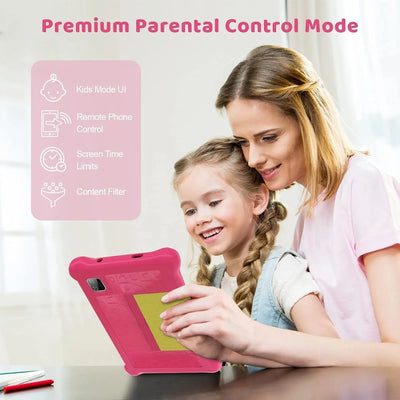 BESTSKI Kids Tablet 7 inch, Allwinner Go Quad Core, 5GB RAM + 32GB ROM, 128GB Expansion, Children Tablet with Parent Control