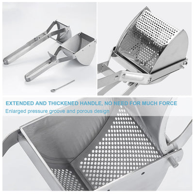 Potato Ricer,Stainless Steel Potato Masher Kitchen Tool,Stainless Steel Potato Masher,Send Goods From Local Warehouse
