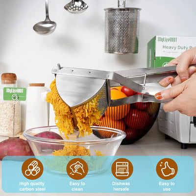 Potato Ricer,Stainless Steel Potato Masher Kitchen Tool,Stainless Steel Potato Masher,Send Goods From Local Warehouse