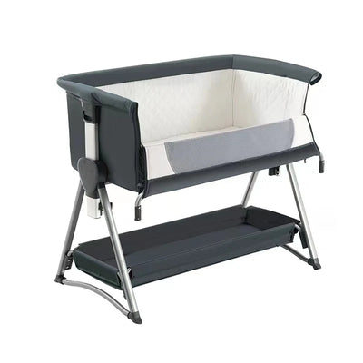 Rocking Crib Free Shipping Baby Beside Sleeper Pink Foldable Newborn Crib Portable Baby Bassinet Infant Co-sleeper 0-6M