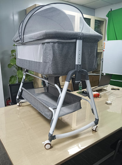 PORTABLE BABY BASSINET CRIB COT NEWBORN TRAVEL BED MOVABLE INFANT CRADLE NEST SLEEPER