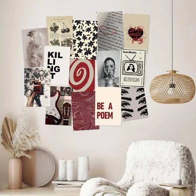 50pc Downtown Style Women Posters,Wall Art Prints Decor For Bedroom,Wall Collage Kit For Room Decoration,Vintage Dorm Home Decor