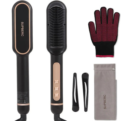AP02_Negative_Ionic_Hair_Straightener_Brush,_Fast Heating, Anti-Scald & Auto-Shut_Off_Hair_Brush-Straightener_for_Women