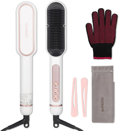 AP02_Negative_Ionic_Hair_Straightener_Brush,_Fast Heating, Anti-Scald & Auto-Shut_Off_Hair_Brush-Straightener_for_Women