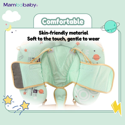 Mambobaby Baby foldable Float Inflatable Free With Sun Canopy Safe Crotch Strap Swimming Ring Pool Swim Tube Bath Toy Kid Circle