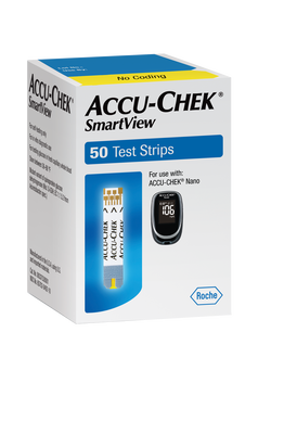 Accu-Chek Smart View Blood Glucose Test Strips, 50 Ct