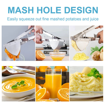 Potato Ricer,Stainless Steel Potato Masher Kitchen Tool,Stainless Steel Potato Masher,Send Goods From Local Warehouse