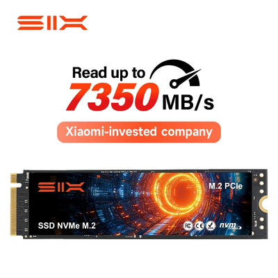 SIX PCIe 4.0 SSD NVMe M2 7350MB/s Read Speed for PS5 & DIY Gaming Computers, 1TB/2TB/4TB [Xiaomi-invested company]