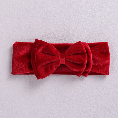 New Velvet Baby Headband Turban Big Bow Baby Girl Headband For Newborn Bow Hair Band Children Kid Solid Colors Hair Accessories