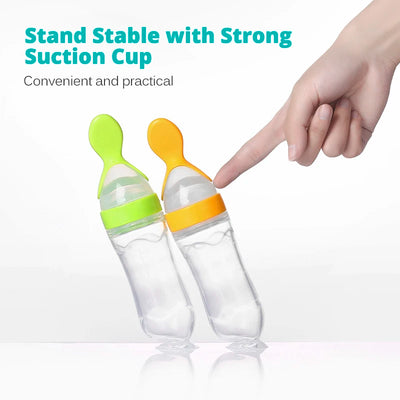 Silicone BabyFeeding Spoon Silicone Food Supplement Children's Rice Paste Bottle Babies accessories newborn Toddler Baby Goods