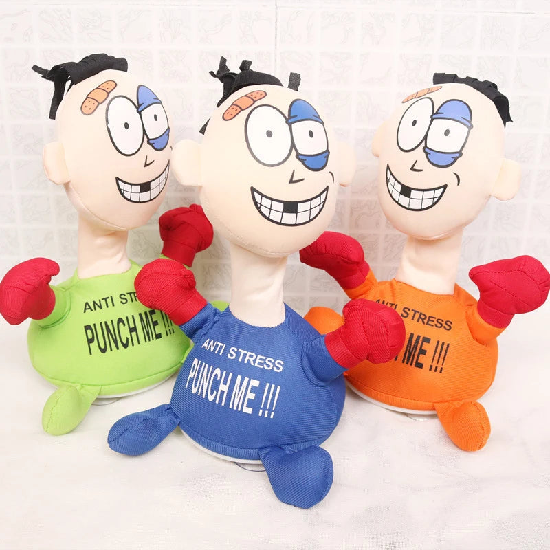 Punch Hit Me Villain Electric-powered Durable Unique Viral Product Interactive Venting Toy Funny Toy Unique Gift Soft Fun Toy