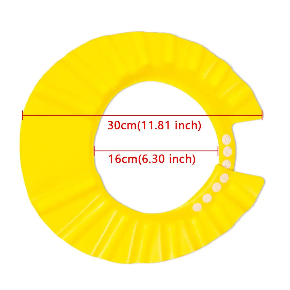 Baby Kid Shampoo Shield Head Cover Shower Cap Hair Wash Ear Protection Infant Child Cartoon Bath Safe Cap Visor Bathing Protect