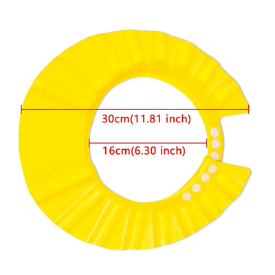 Baby Kid Shampoo Shield Head Cover Shower Cap Hair Wash Ear Protection Infant Child Cartoon Bath Safe Cap Visor Bathing Protect