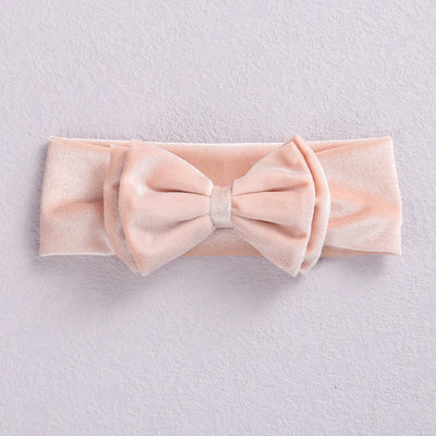 New Velvet Baby Headband Turban Big Bow Baby Girl Headband For Newborn Bow Hair Band Children Kid Solid Colors Hair Accessories