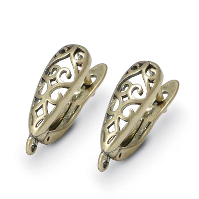 Bronze Musical Note Earrings Findings For DIY Jewelry Earring Hooks Accessory for Jewelry Handmade  Making Supplies