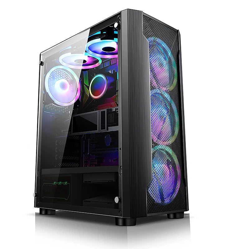 Wholesale cheap desktop E5-2660 16GB Ram SSD HDD GTX 1060 6GB Graphics card atx case privacy screen latest gaming computer pc