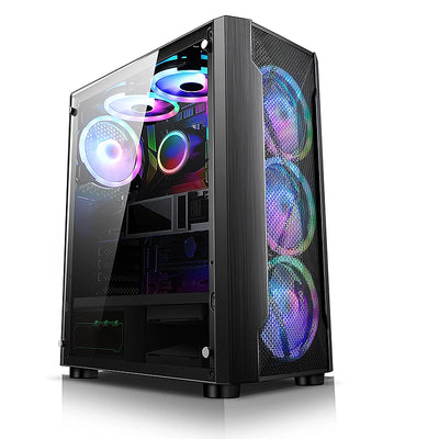 Wholesale cheap desktop E5-2660 16GB Ram SSD HDD GTX 1060 6GB Graphics card atx case privacy screen latest gaming computer pc