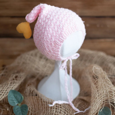 Newborn Photography Props Angola Bonnet Hand Knit Baby Hat Photo Shoot Infant fuzzy Bonnet