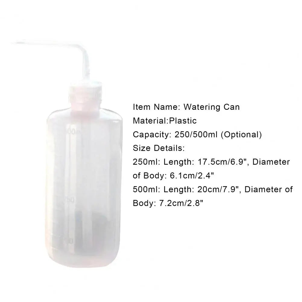 250/500ml Watering Can Curved Spout Plastic Watering Can Squirt Squeeze Spray Bottle Watering Can Watering Irrigation