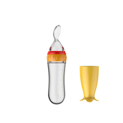 Silicone BabyFeeding Spoon Silicone Food Supplement Children's Rice Paste Bottle Babies accessories newborn Toddler Baby Goods