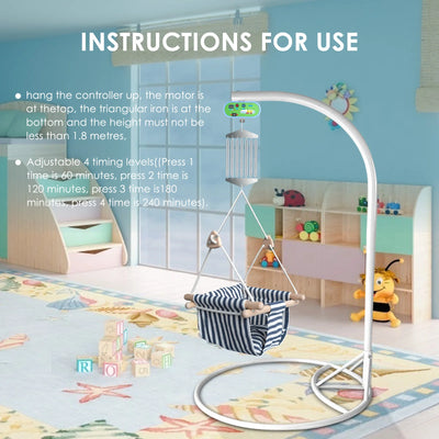 Baby Swing Baby Bouncer Controller Automatic Spring For Baby Cradle And Baby Hammock With Adjustable Timer Free Your Hands
