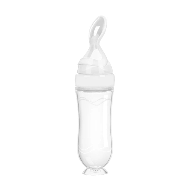 Silicone BabyFeeding Spoon Silicone Food Supplement Children's Rice Paste Bottle Babies accessories newborn Toddler Baby Goods