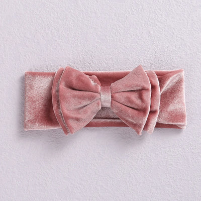 New Velvet Baby Headband Turban Big Bow Baby Girl Headband For Newborn Bow Hair Band Children Kid Solid Colors Hair Accessories