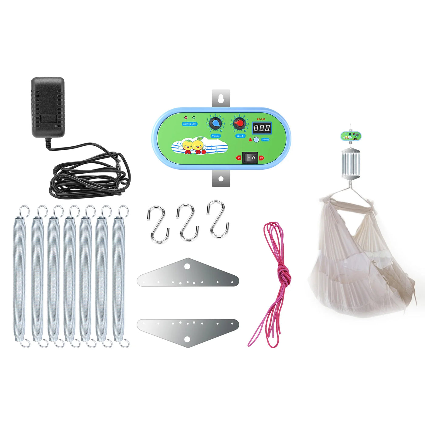 Baby Swing Baby Bouncer Controller Automatic Spring For Baby Cradle And Baby Hammock With Adjustable Timer Free Your Hands